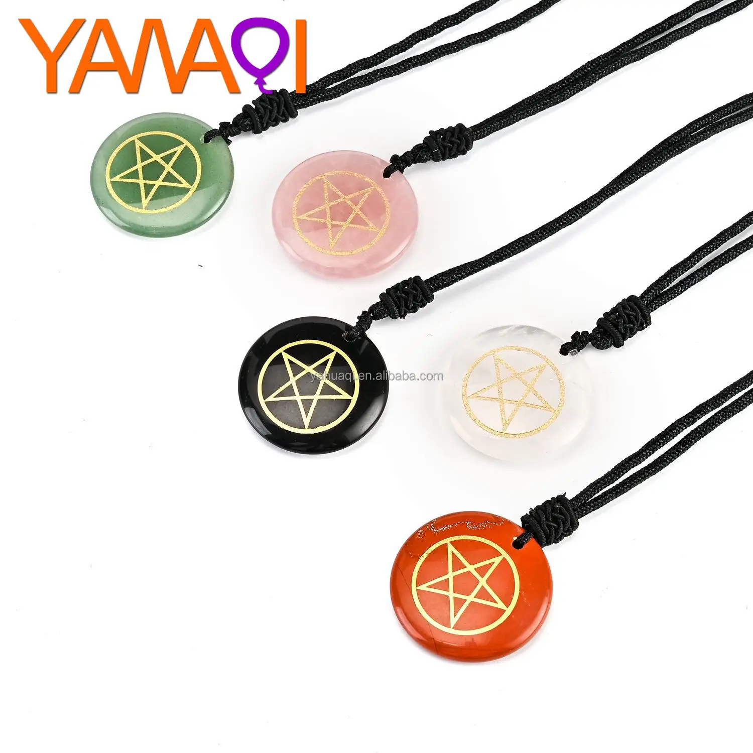
Best price original stone carving ancient Egyptian pentacle pendant necklace European American religious jewelry creative source 