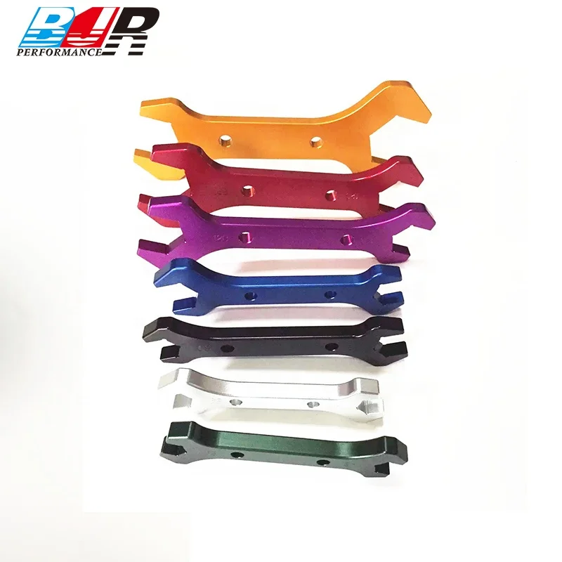 BJR Racing Engine Parts Aluminum Universal AN Fitting Double End Wrench Hand Tool Set