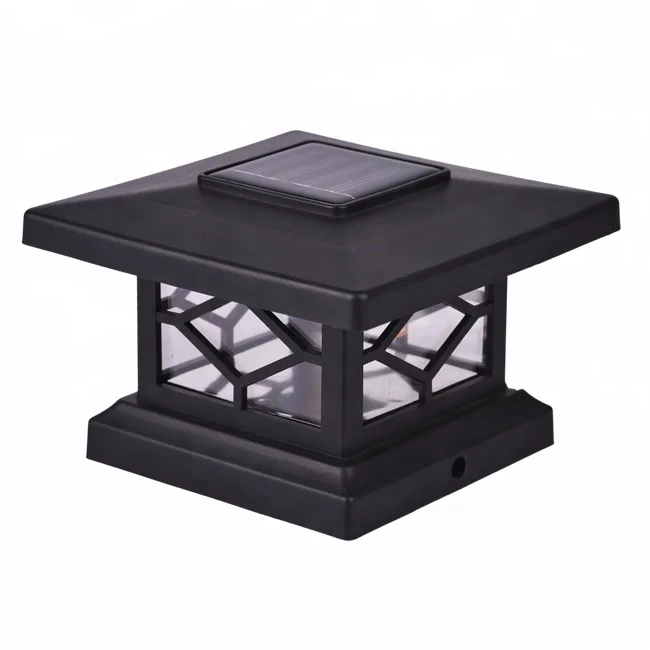 Loyal OEM  3.5 Inch Post Black Waterproof Outdoor Fence  Led solar Garden Light
