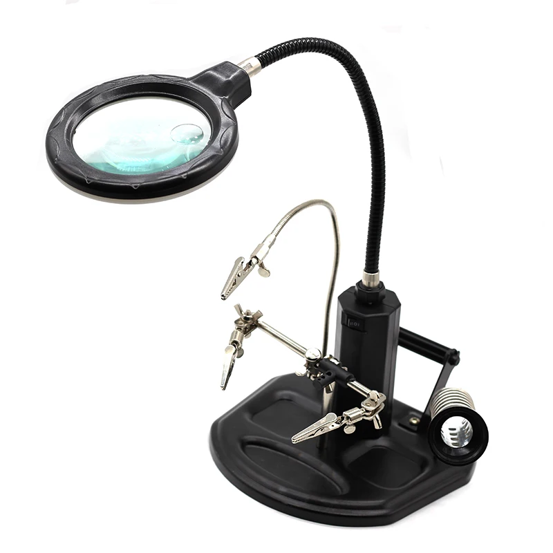 
New Type Soldering Stand 3X 6X Helping Hand Magnifier 