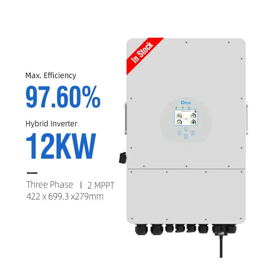 Ukraine Deye Best Selling 6kw Single Phase 8kw Sun-6K-Sg05lp1-EU 12kw SUN-12K-SG04LP3-EU Three Inverter