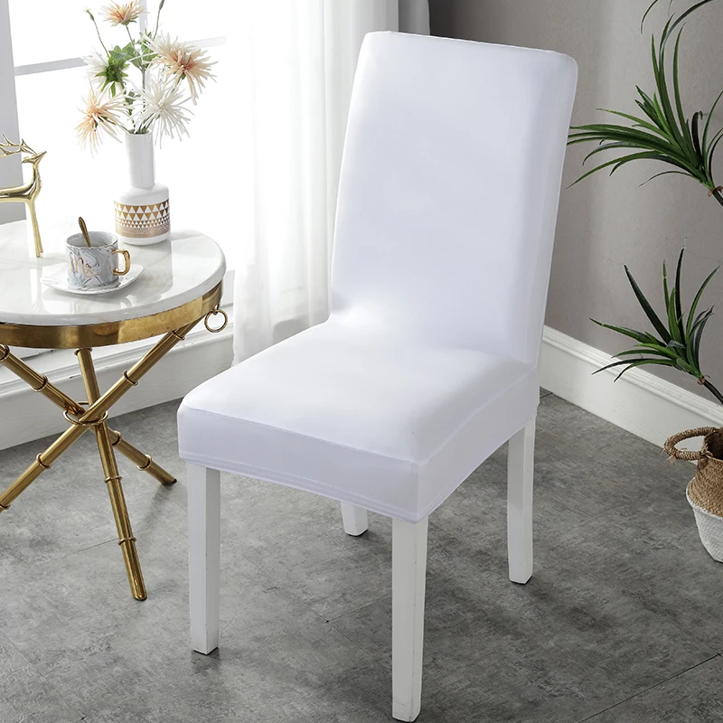 Chair Protector Stretch Dining Chair Slipcover  PU Leather Chair Cover  Oil-Proof Waterproof for Hotel Banquet Restaurant