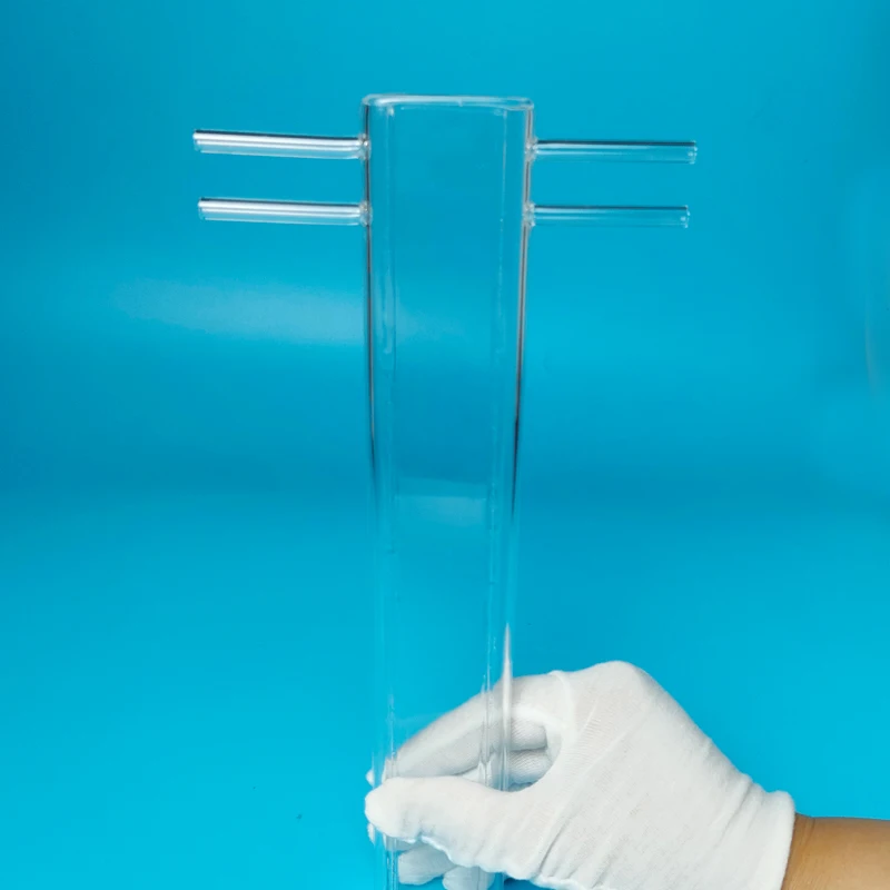 Customized various specifications of high purity transparent high temperature corrosion resistant quartz shaped tube