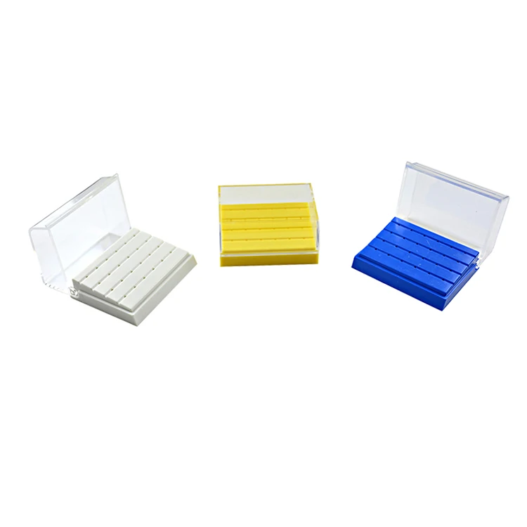 2021 Dental Holder Burs Block Case Box /24 Holes Plastic Disinfection Box