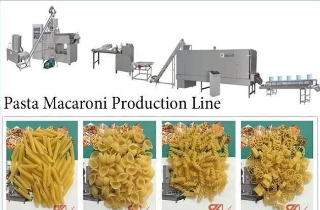 Multifunction macaroni pasta processing line Spiral noodle shell noodle extrusion machine Pasta elbow extruder