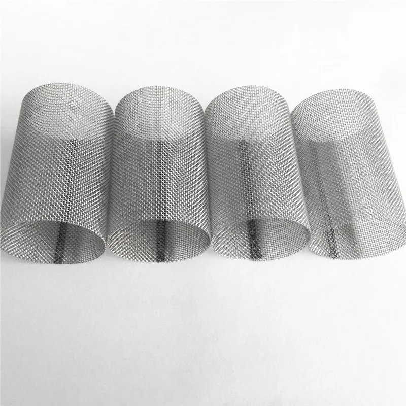high quality SS 304 316 stainless steel metal mesh filter cylinder tube with welded edge