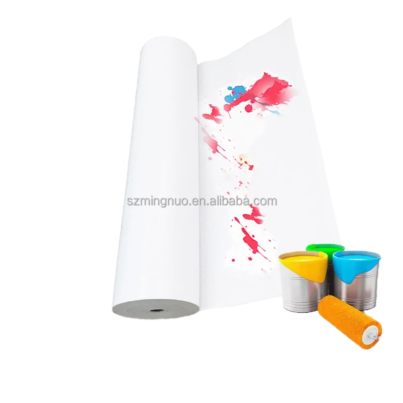 Factory sale nonwoven floor covering 220gr 1x25m painter felt Painting Fleece white sticky felt