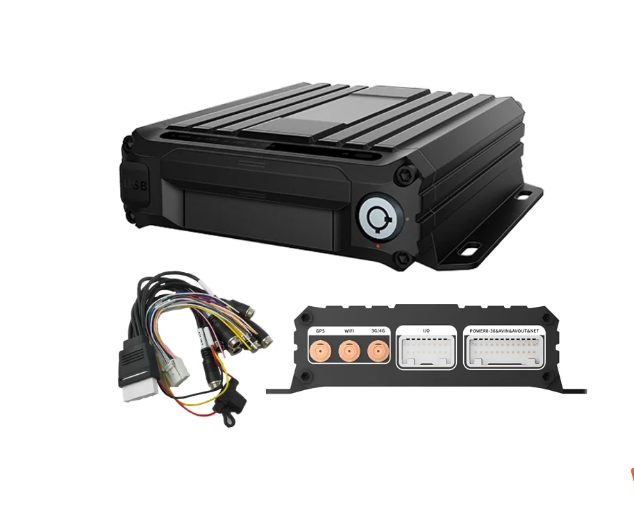 AHD1080P 4CH Dual SD Cards Recorder MDVR 3G 4G WIFI GPS Tracking Mobile DVR MDVR Recording System Kits for Truck Bus Taxi Car