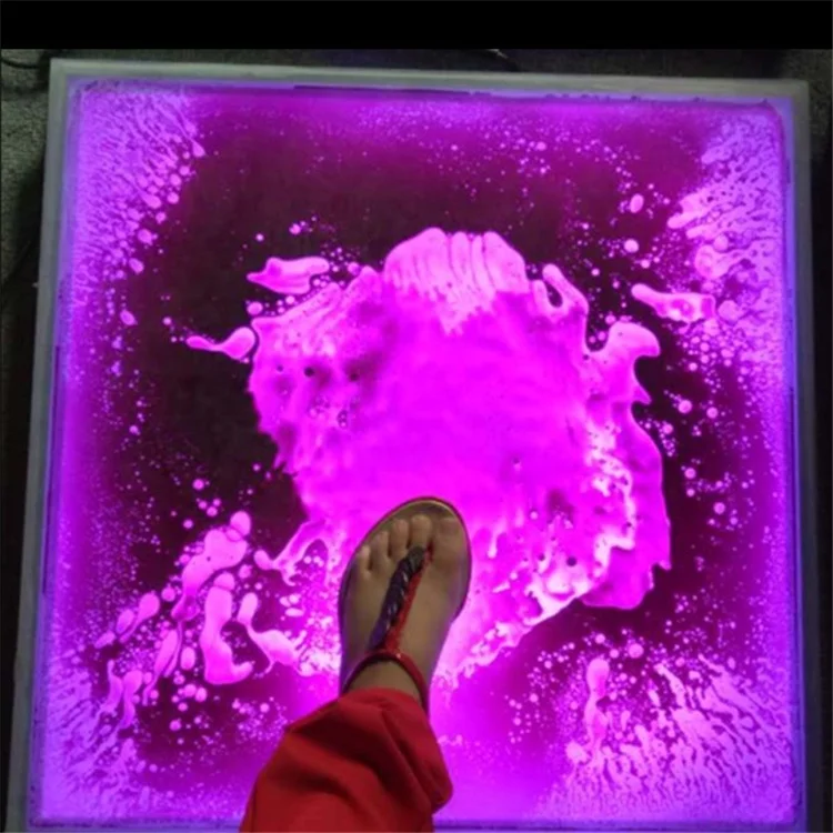 Gravity sensor color change LED liquid pressure sensitive led liquid dance floor for nightclub bar stage