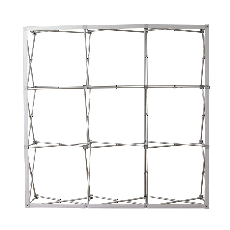 foldable 3x3 4x3 pop up exhibition backdrop fabric banner stand