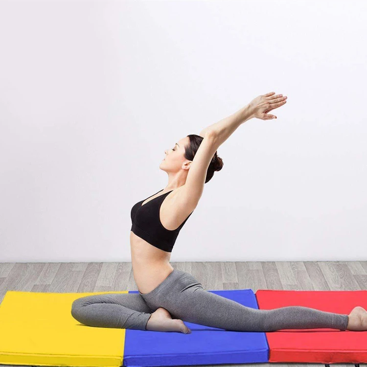 Foldable PVC Gymnastic Mat with Customized Size And Color Indoor or Outdoor