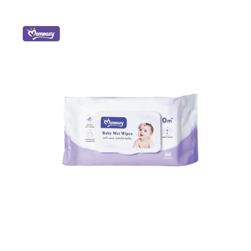 Custom  manufacturer disposable Baby Wipes wholesale 80 sheet Baby Wet Wipes Baby Cleaning Wet Wipes