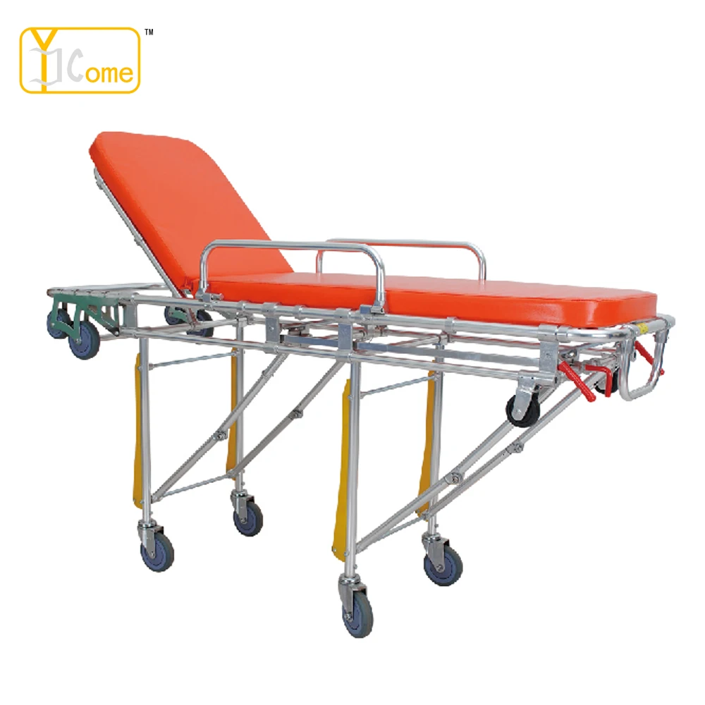 
Foldable Aluminum Height Position Adjustable Mortuary Stretcher, Mortuary Funeral Stretcher medical emergency trolley For dead 