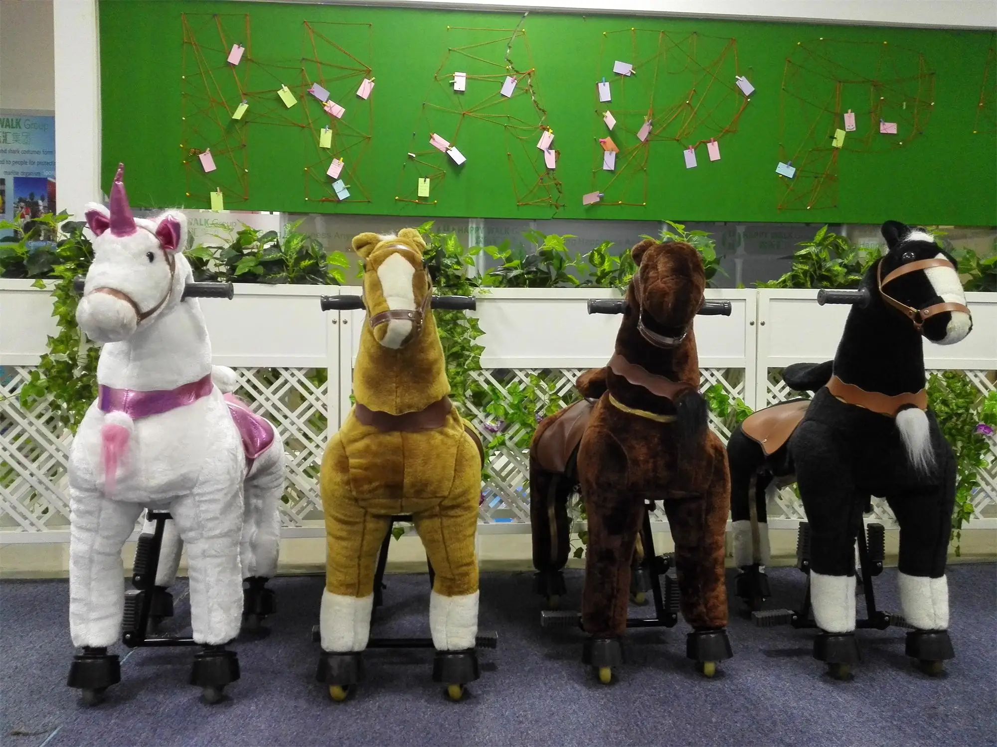 Life-Size Mechanical Horse Ride-On Toy for Kids and Adults for Mall Exercise and Fun Animal Walks