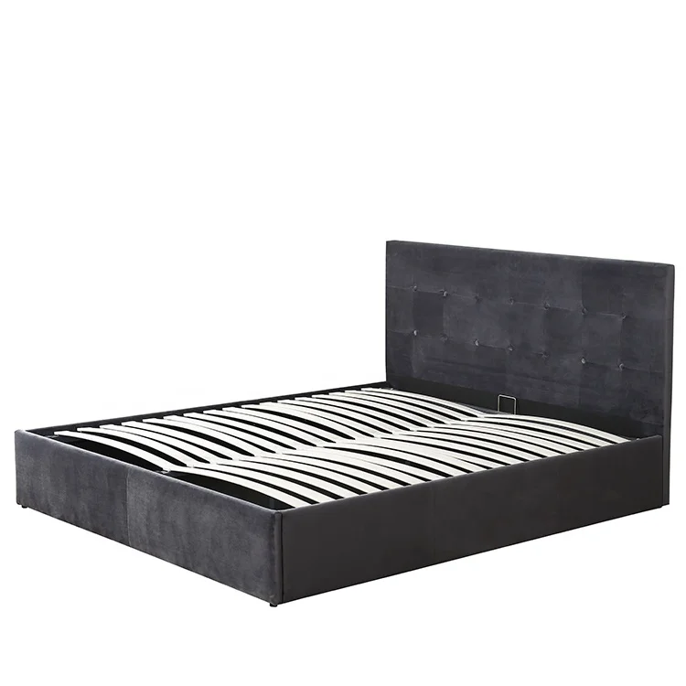 Willsoon furniture 1274G space saving home furniture leather bed furniture lift up storage queen bed