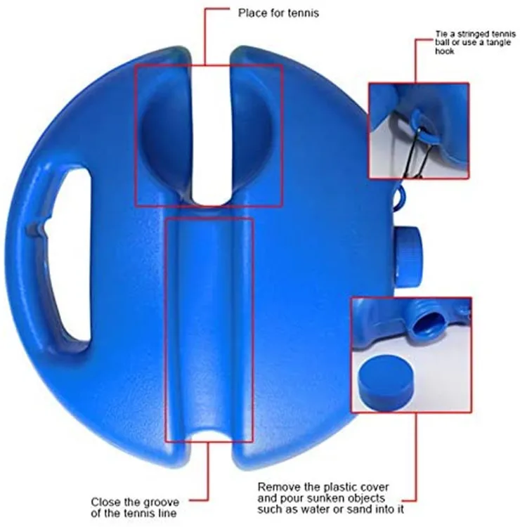 Cheap Random Direction Forearm Springen Base Rebound Ball Swing Equipment Practice Training Portable  Solo Tennis Trainer