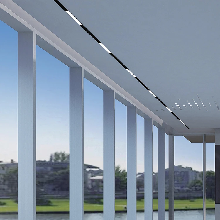 DC48v Linear Magnetic Led Track Light Embedded Commercial Household Lighting System