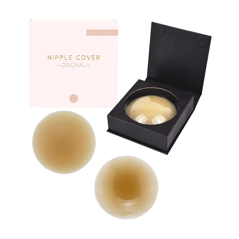 INVISFEEL breathable and comfortable silicone nipple stickers glue-free comfortable and traceless 8cm nipple cover