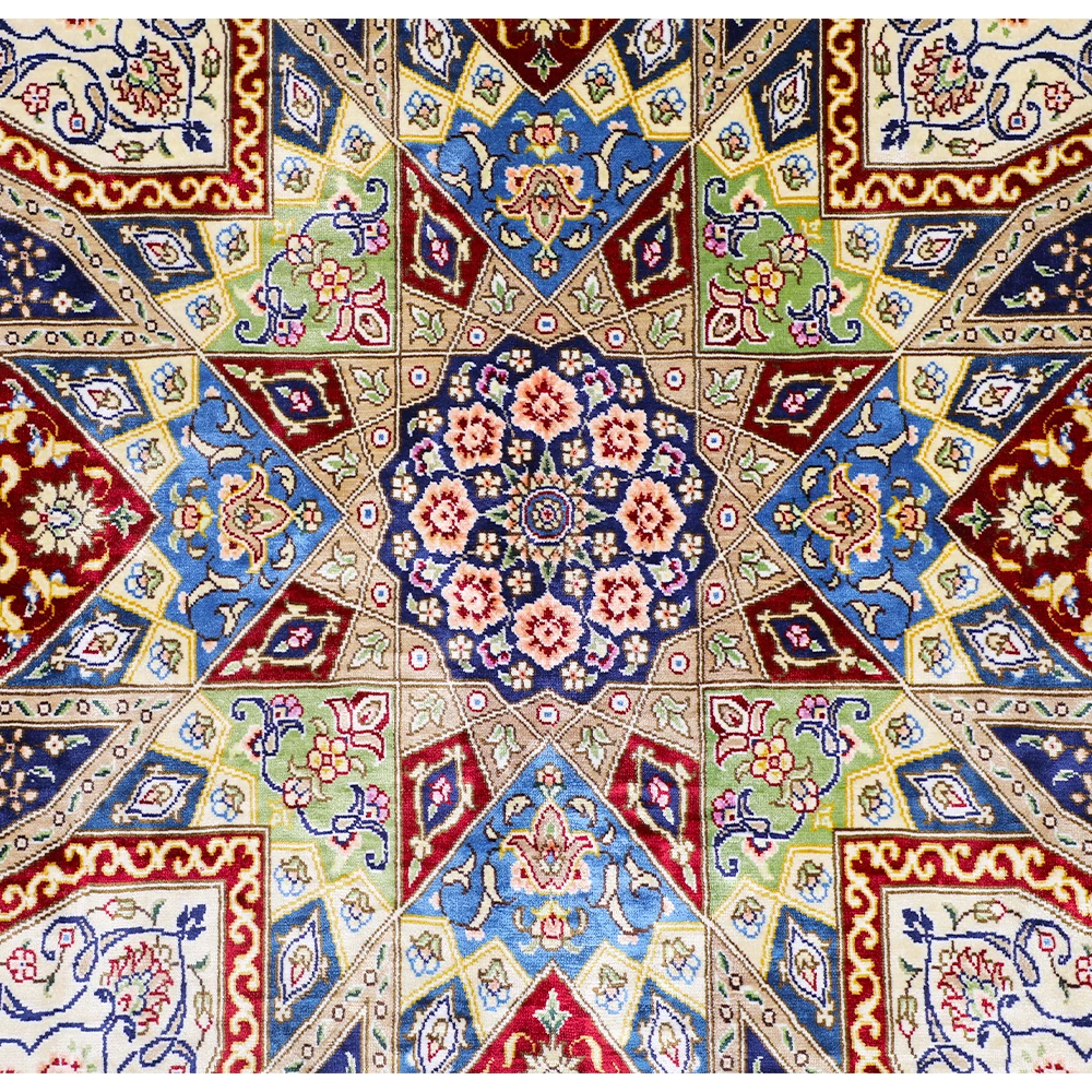 Yuxiang 3x5ft  Small Size Handmade Persian Area Rug  Floral Design Nanyang Carpet New Carpet Design