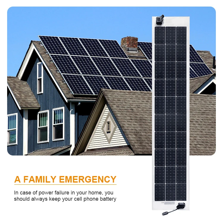 Factory Price High Efficiency Waterproof Mono 85W Thin Film Narrow Light Weight Flexible Solar Panel