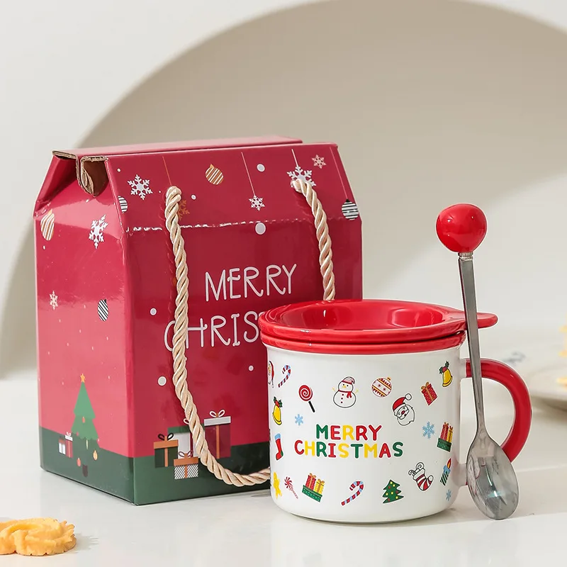 Hot Selling Nordic Modern Design Ceramic Custom mug Travel Mug Cup Set Simple Elegant Christmas Coffee Gift
