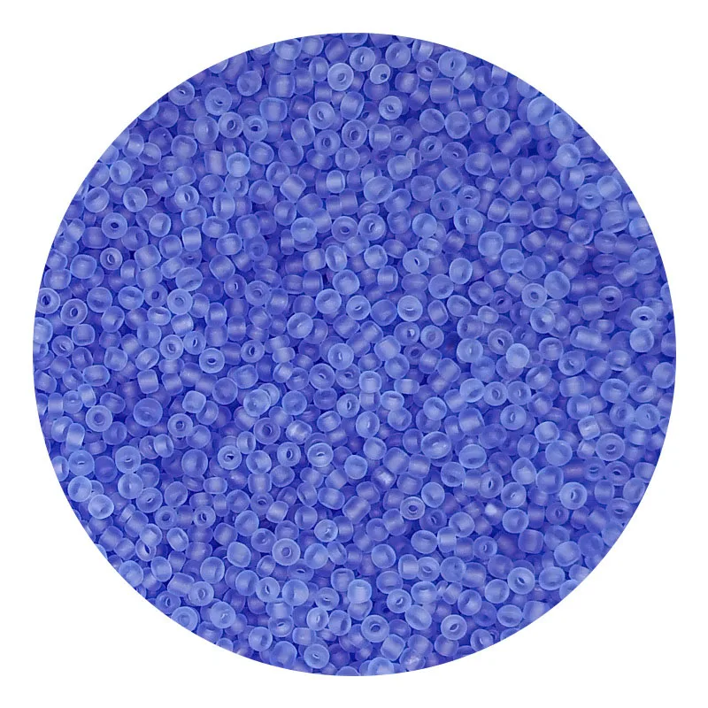 Blues  wholesale 50g 450g a bag 2mm 3mm 4mm DIY glass frosted seed beads for DIY accessories bracelets necklace jewelry making