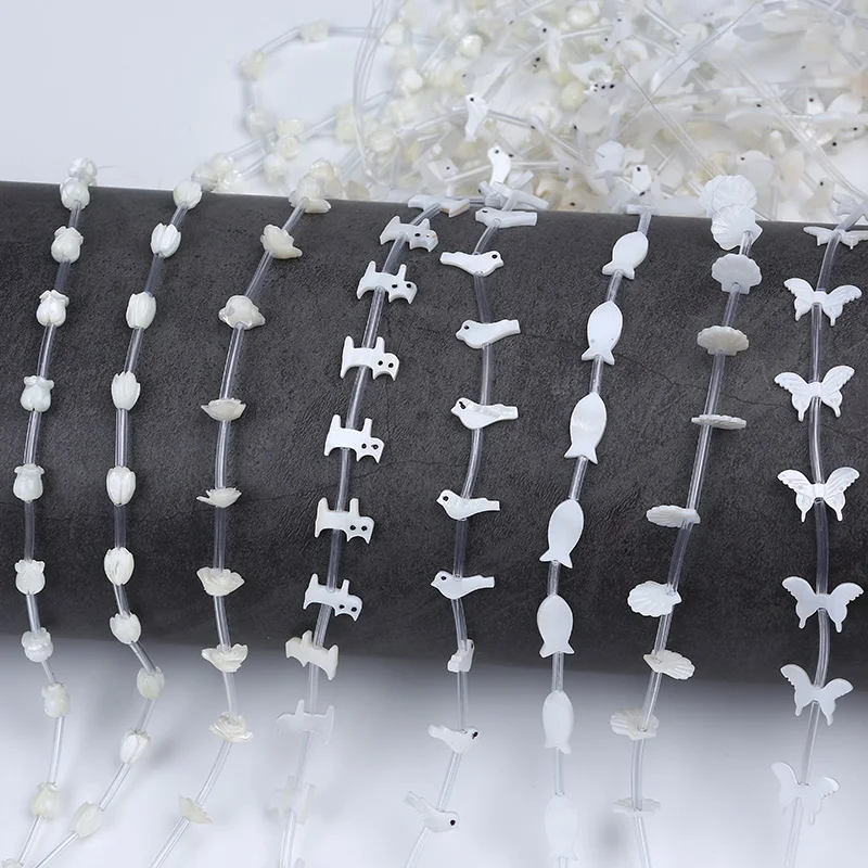 DIY Multi Shape Sea Shell Loose Natural Mother of Pearl Shell Beads