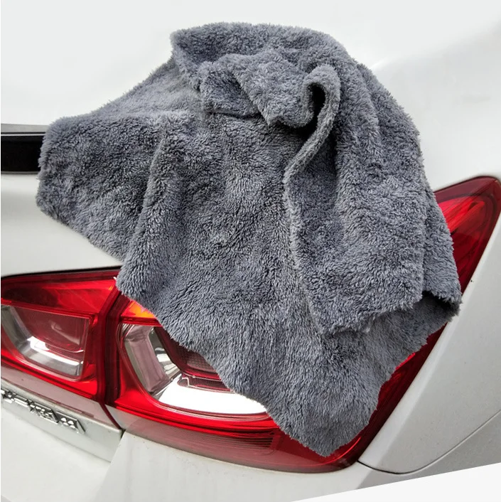 Edgeless Microfiber Towel Lint Free 500Gsm Plush Microfiber Edgeless Coral Fleece Towel