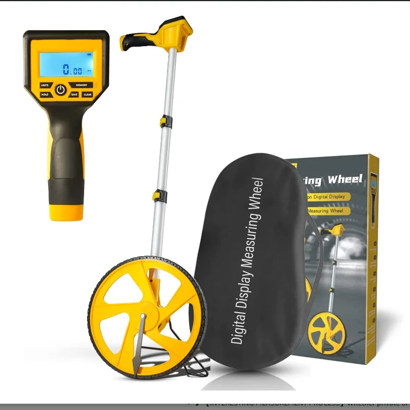 Промышленный аналоговый складной роликовый измерительный колесный инструмент для измерения расстояния