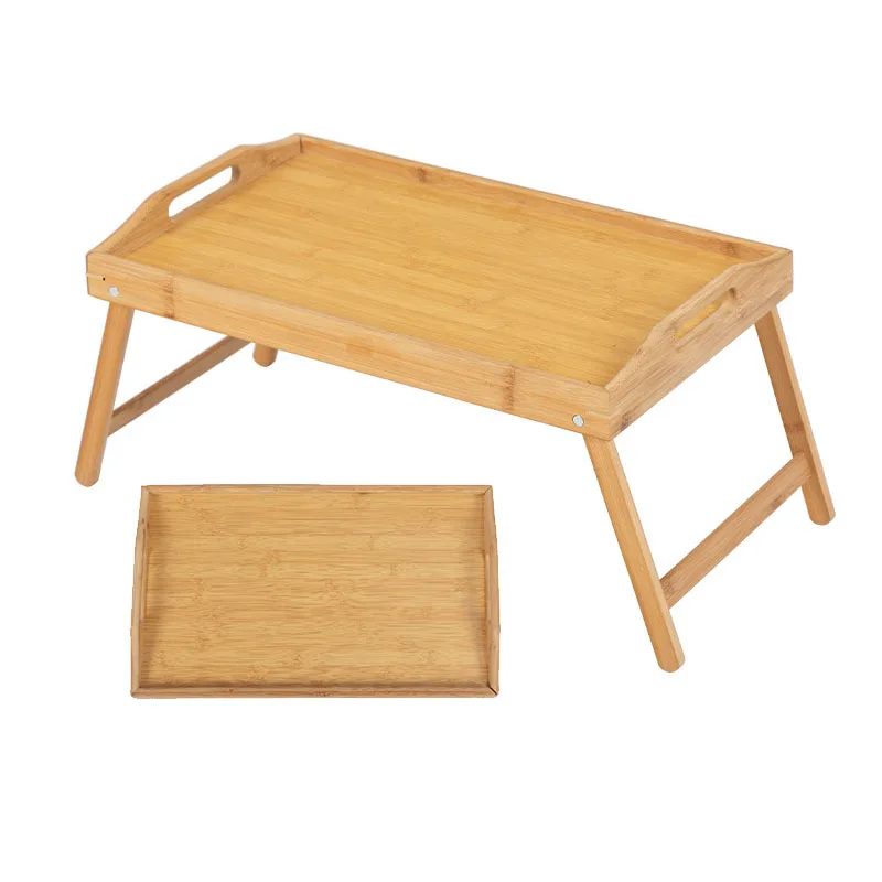 Luyuan Hot-sale Foldable Bamboo Wooden Serving Tray  Laptop Table Camping Folding  Desk Table