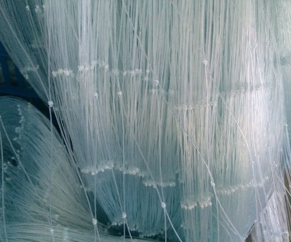 Wholesale china factory nylon knot Fishing Nets monofilament blue.types of fishing nets making