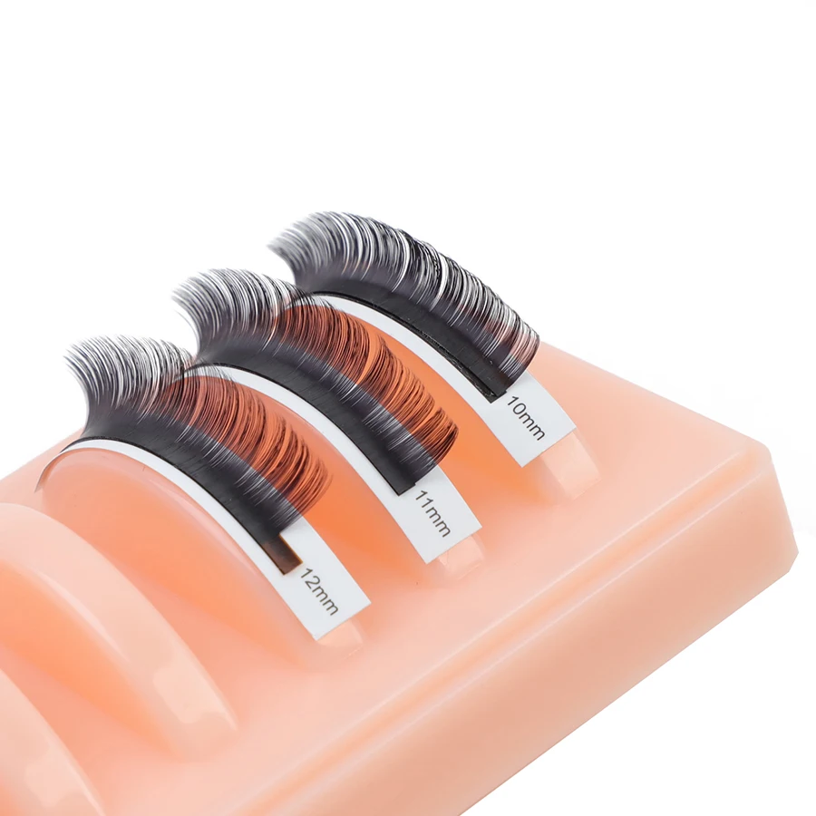 Russian Volume Eyelash Extension Cashmere Double Tips Ellipse Flat Lashes Silk Flat Lashes Extension Promades