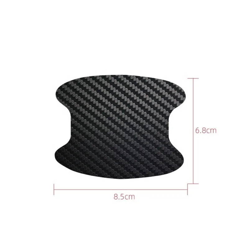 Car Door Handle Protection Stickers Decoration Carbon Fiber Scratches Resistant Cover Auto Handle Protection Film