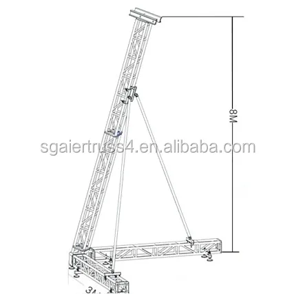 Sgaier Aluminum Alloy Adjust Surround Sound Speaker Floor Stand Universal Surround Sound Speaker Stand For Outdoor Concert