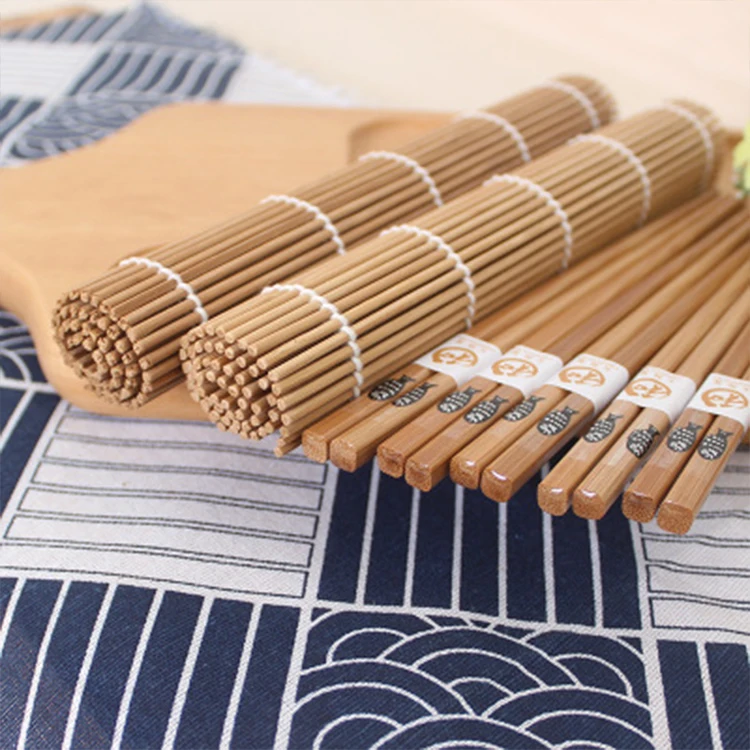 Amazon New Design Bamboo Sushi Making Kit Family Office Party Homemade Sushi Gadget For Food Lovers