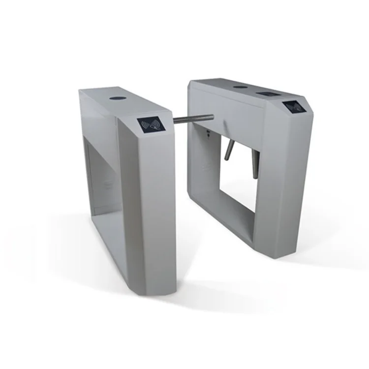 Modern One Way Entrance RFID  Mechanical Turnstile Code Scanner Durable Tripod Turnstile
