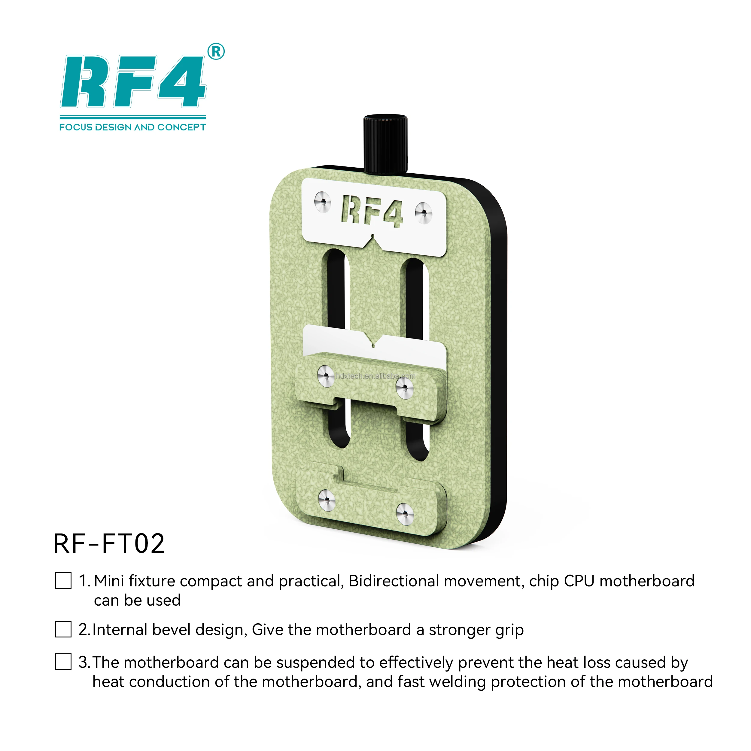 RF4 RF-FT03 Universal Mobile Phone Repair Tools CPU Fixture IC Chip Adjustable Clamp BGA Soldering Fixture