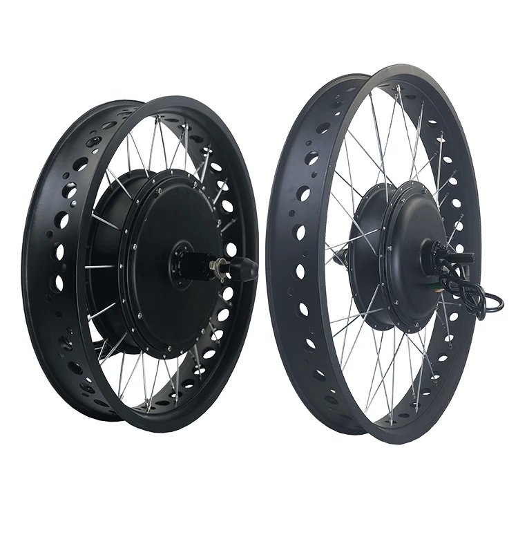 Amazon hot sale fat tires Snowbike electric bicycle hub motorcycle e bike 48v 1500w LCD5 conversion kit