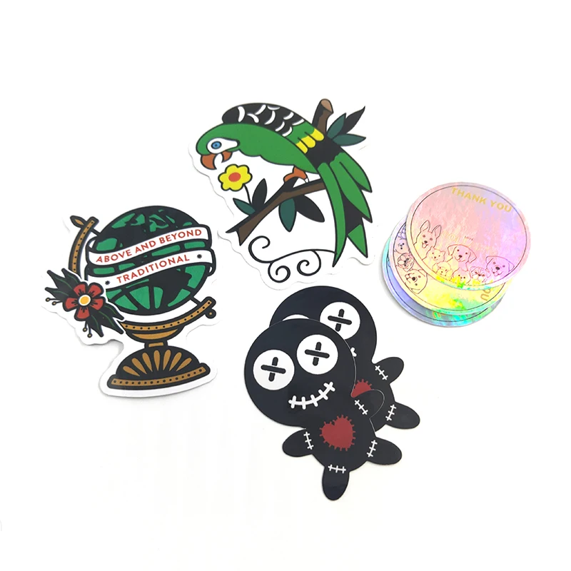 Custom Adhesive White PVC Label Die Cut Sheet Sticker Aluminium Vinyl Sticker