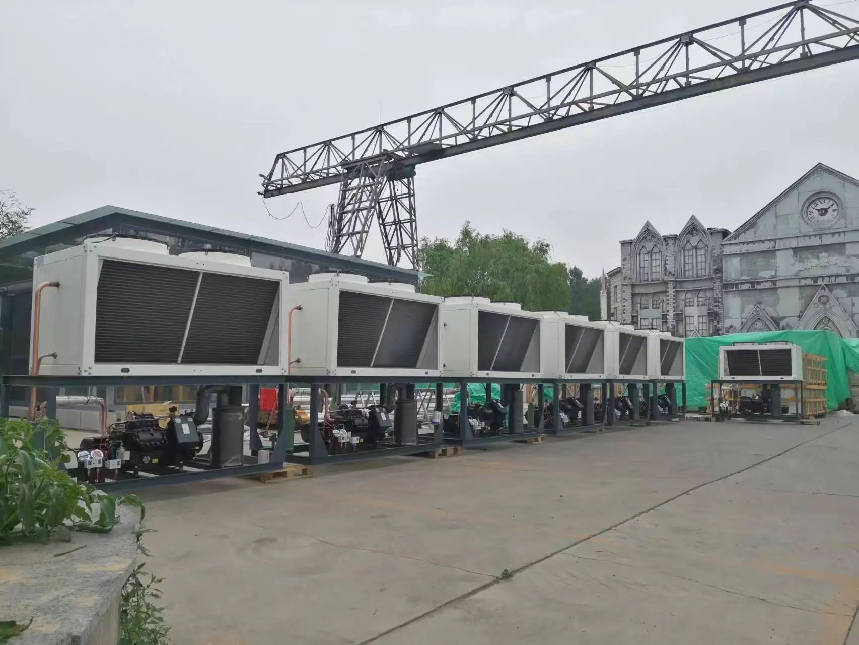 Low Noise Compressor Piston Air-cooled Refrigeration Unit Cold Storage Freezing Equip Heat Exchanger Condensing Unit of Copeland