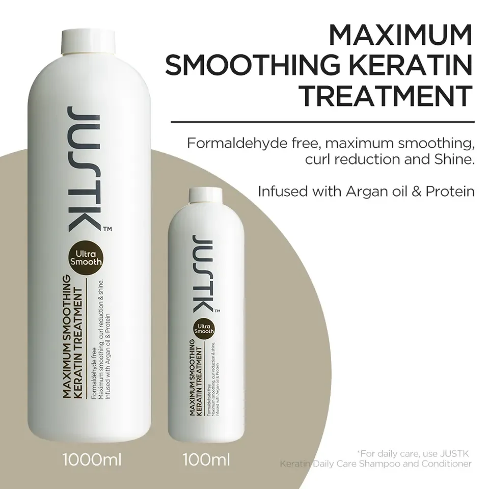 Private Label Hair Straightening Smoothing Formaldehyde Free Argan Oil Brazilian Base Keratin Treatment