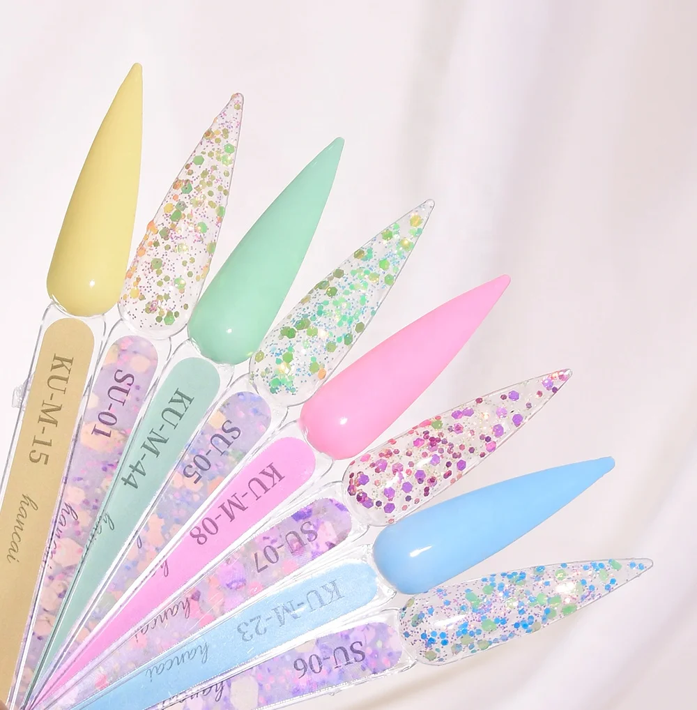 Wholesale Nail Supplies Spring Summer Color Neon Glitter Private Label 15 Ml Soak Off Gel Polish Set Kit