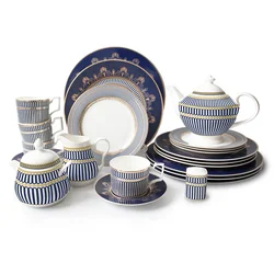 Ali baba com wholesale luxury gold dinnerware sets 26pcs porcelain dinner sets wedding plates sets