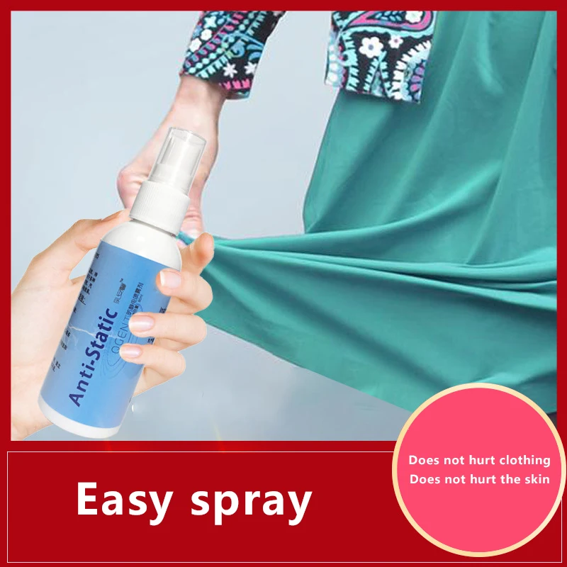 
Oem Odm 120ml portable winter fabric clothes anti static Spray 