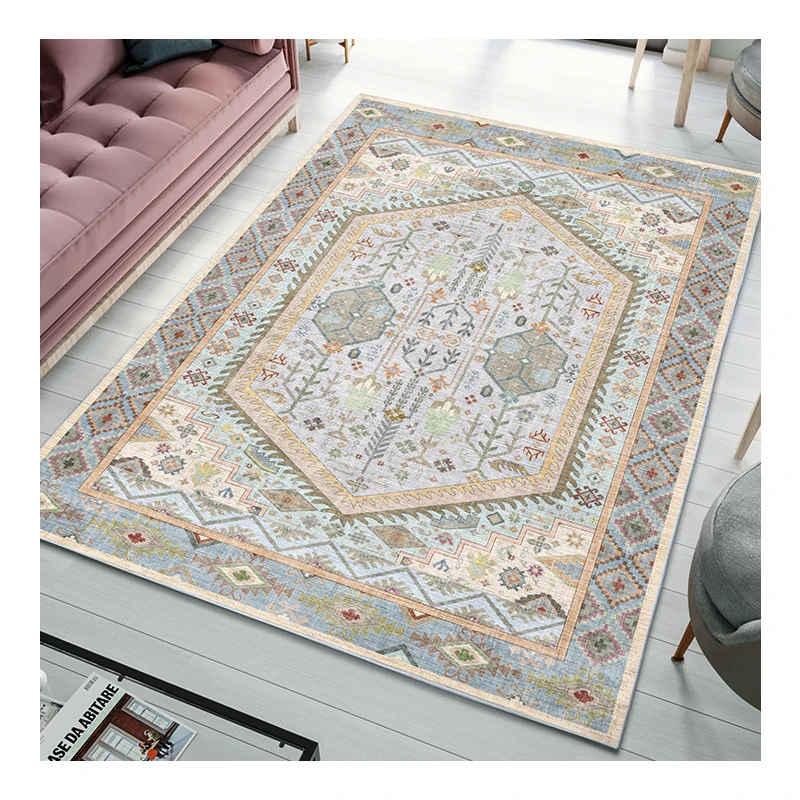 Hot Selling Microfiber 3d Printing Customized Design and Size  Persian Design Carpet Rug for Home Decoration