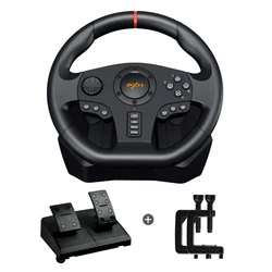 PXN V9 900 270 Degree Racing Game Steering Wheel Joystick With Clutch Pedal For PC, PS4, Xbox Series, Switch Games