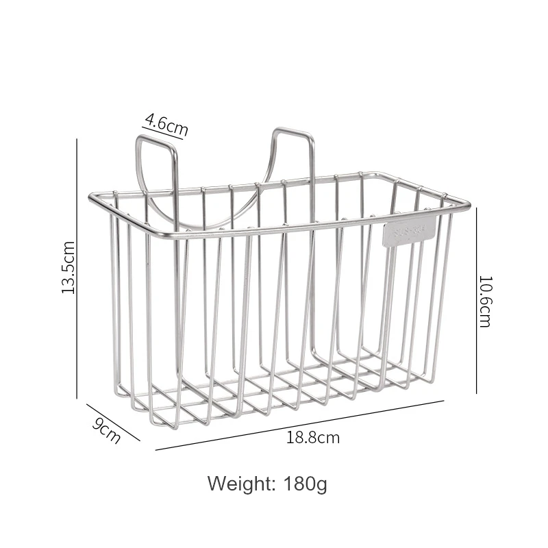 Kitchen Organizer Tools Sponge Soap Storage Drain Basket Sponge Holder Rack With Dish Towel Hanger