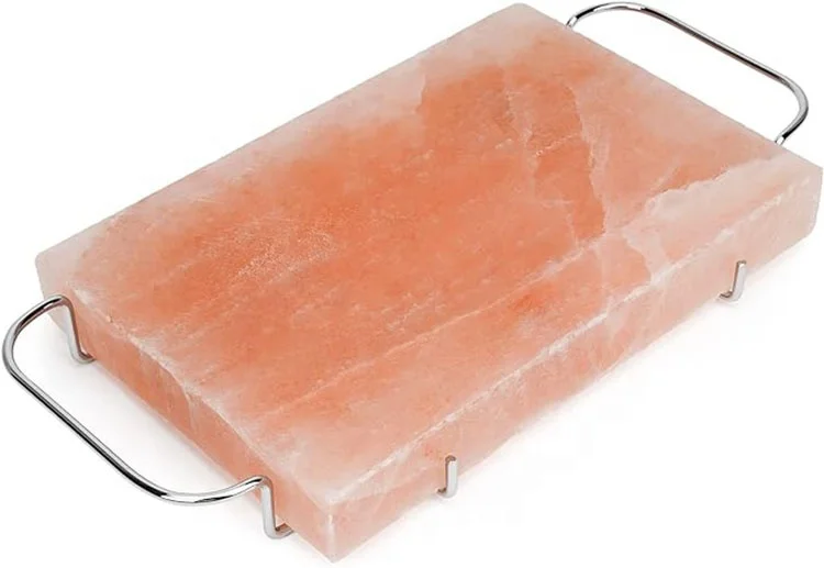 100% pure high quality Himalayan salt Block with tray for cooking and grilling 30*20*5cm salt brick