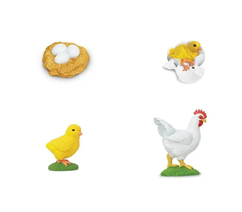 Baby Early Education Montessori Animals Toys SetS For Kids Animal Models With Cards