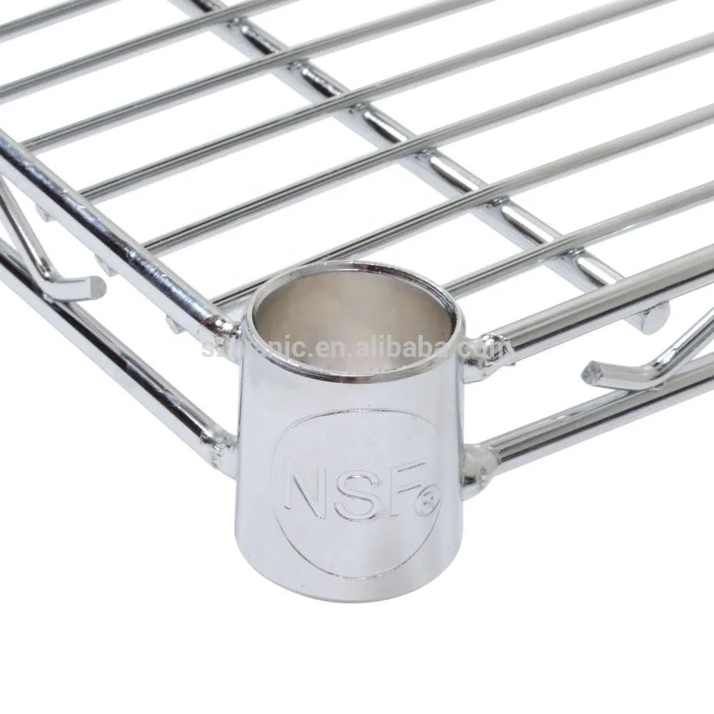 Adjustable Hot Sale Metal Wire Shelf Wire Mesh Rack Microwave NSF Wire Shelving